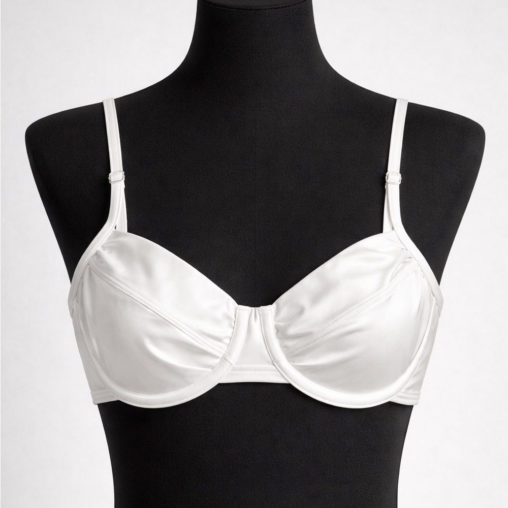 Michael Kors off White Underwire Bikini Top Size L New No Tags